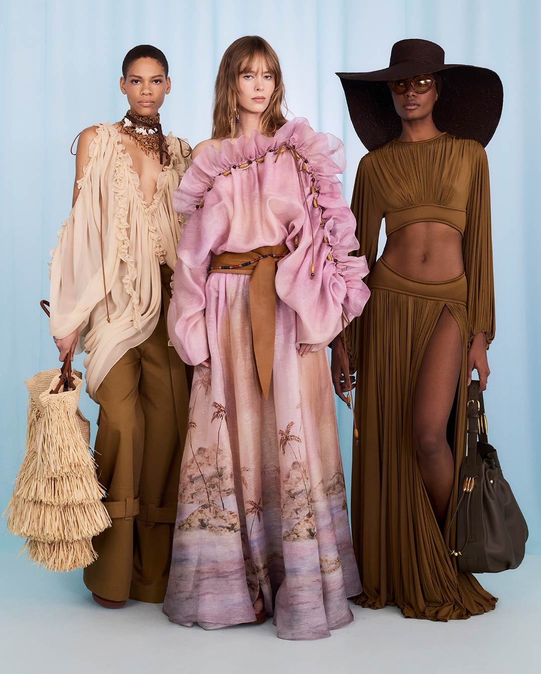 Minnie in look 4, Kristine in look 45 and Elisa in look 15 