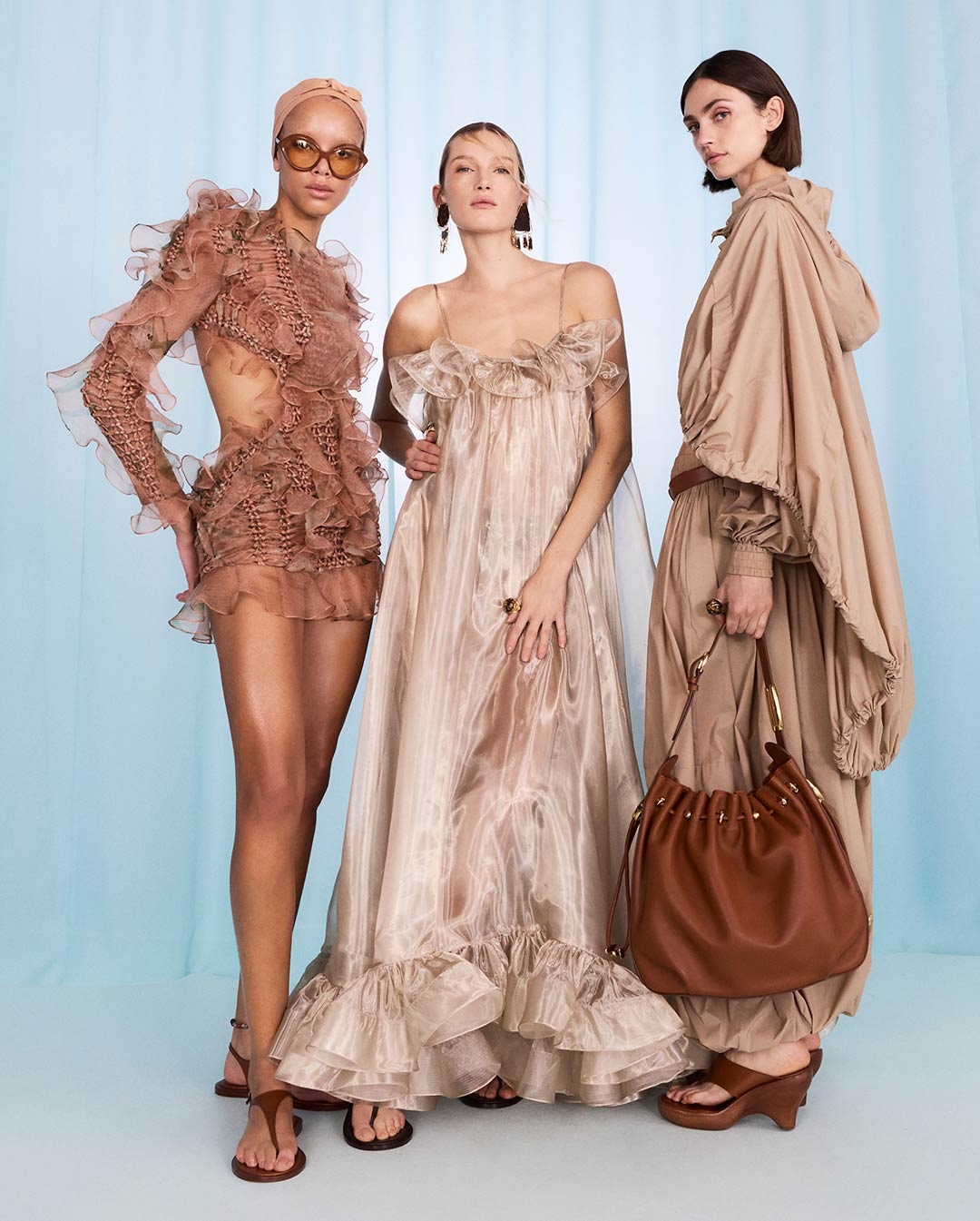Essoye in look 38, Liz in look 41 and Krini in look 39 
