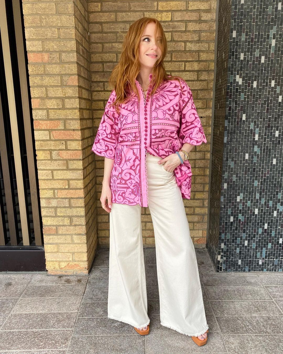 Jude Embroidered Shirt as seen on Angela Scanlon 