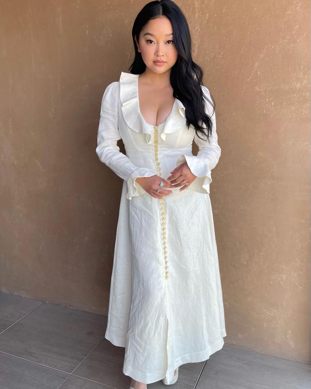 Daisy Midi Dress as seen on Lana Condor 