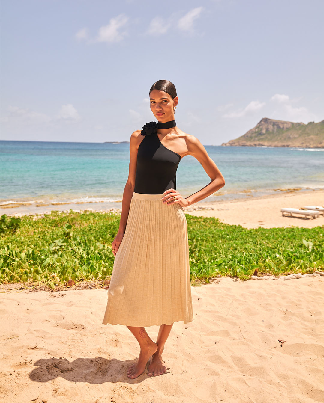 Barbara Valente in St Barth.