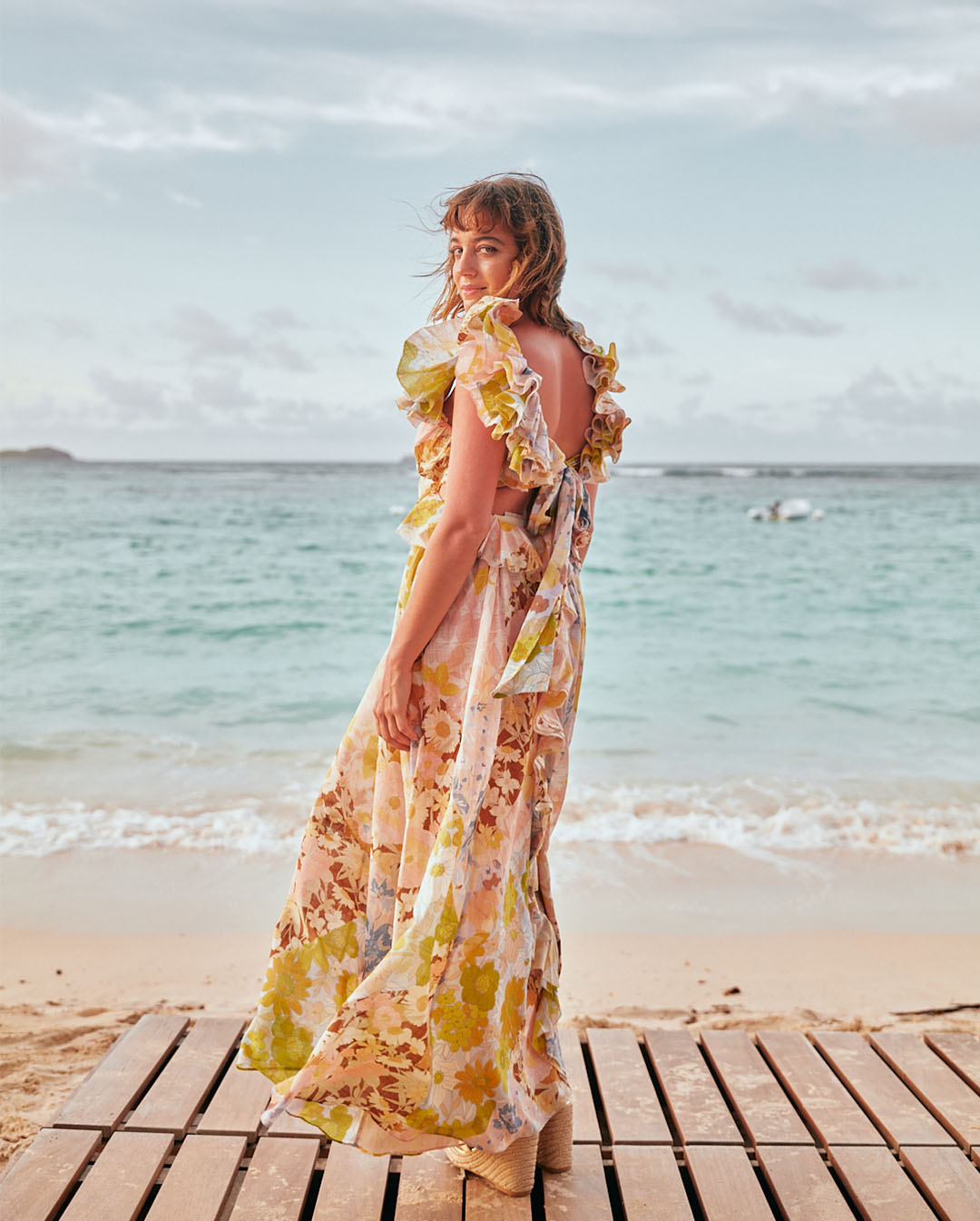 Beatrice Granno celebrating with Zimmermann in St Barth.