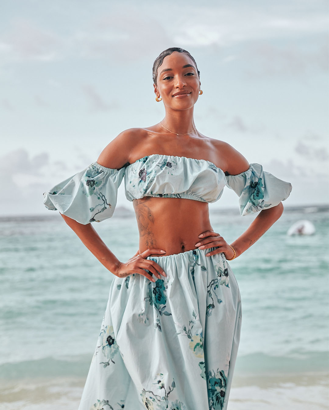 Jourdan Dunn in St Barth.