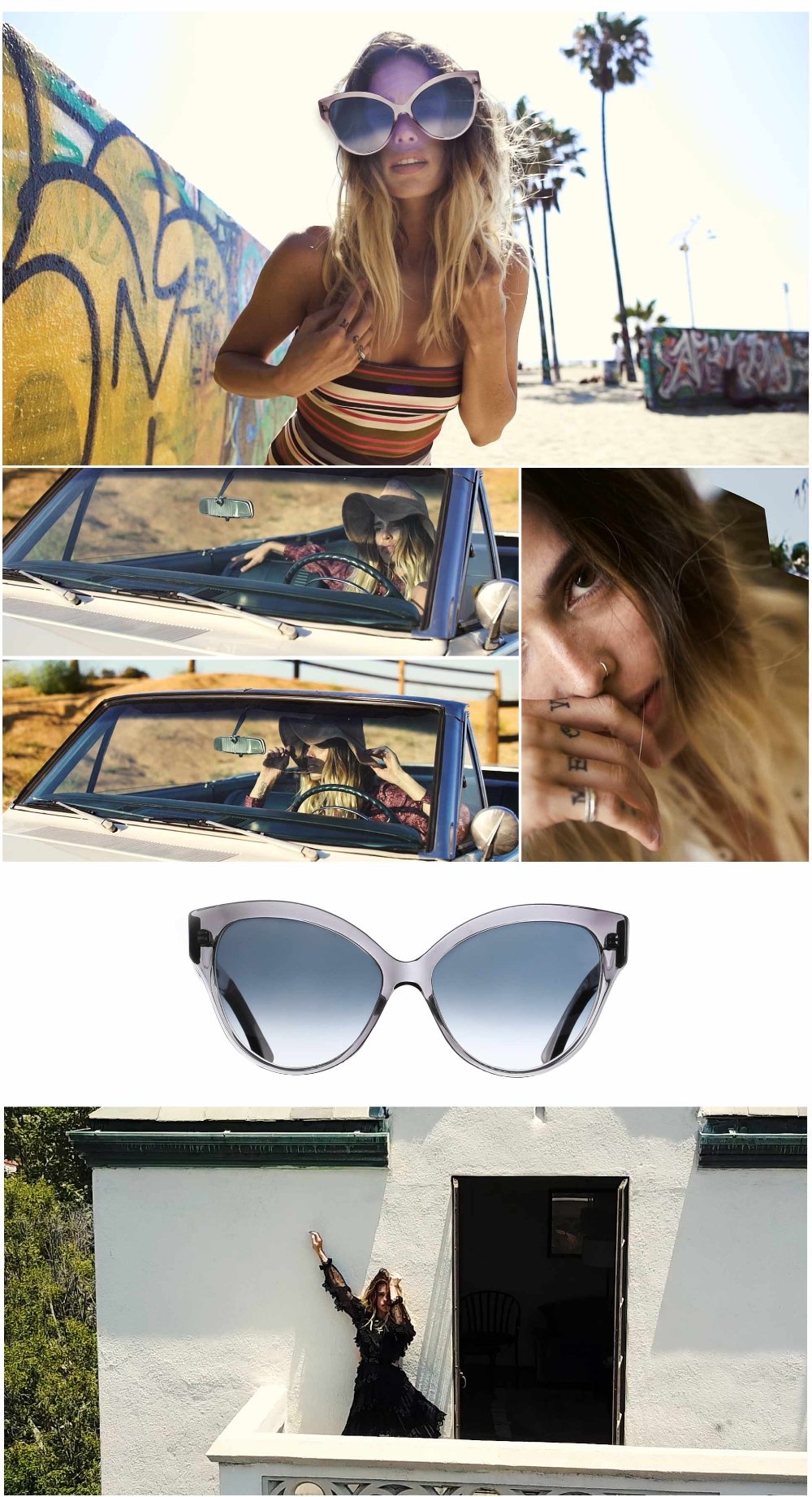 Campaign and sunglasses images from our Cutler and Gross collaboration