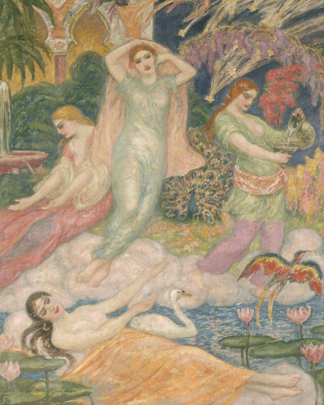 'Paradise of Mahomet' (c. 1922), by Rupert Bunny. Image courtesy of the National Gallery of Victoria, Melbourne. 